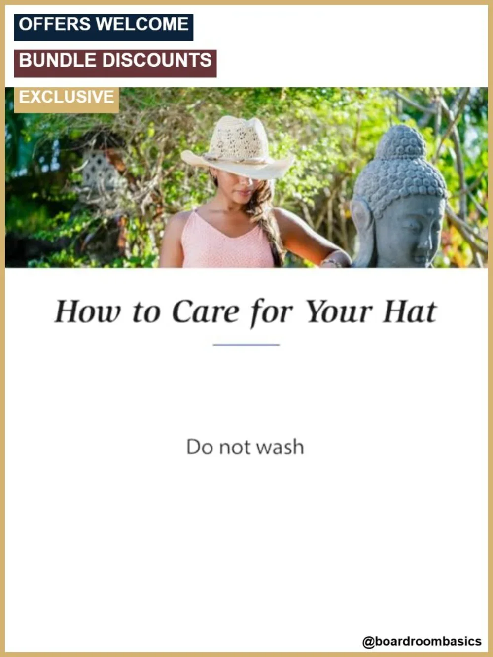Women's Natural Straw Cowboy Hat Wide Brim Shapeable Adjustable Sun Protection